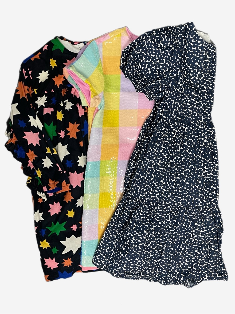 Crewcuts Stem Rockets of Awesome Girls dress bundle lot floral sequins star M